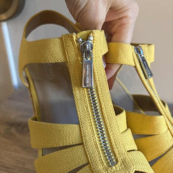 Michael Kors Berkley Wedge Sandals - Picture 9 of 11